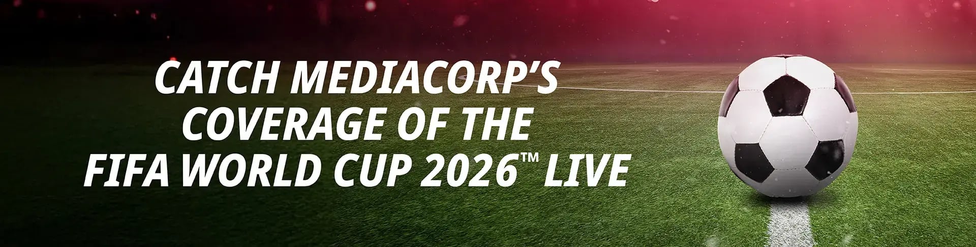 ActiveSG FIFA World Cup 2026 live screening banner at Kallang Wave Mall and sport centres across Singapore
