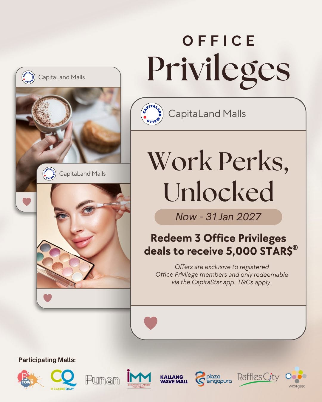 CapitaStar Office Privileges e-Deals promotion at Kallang Wave Mall