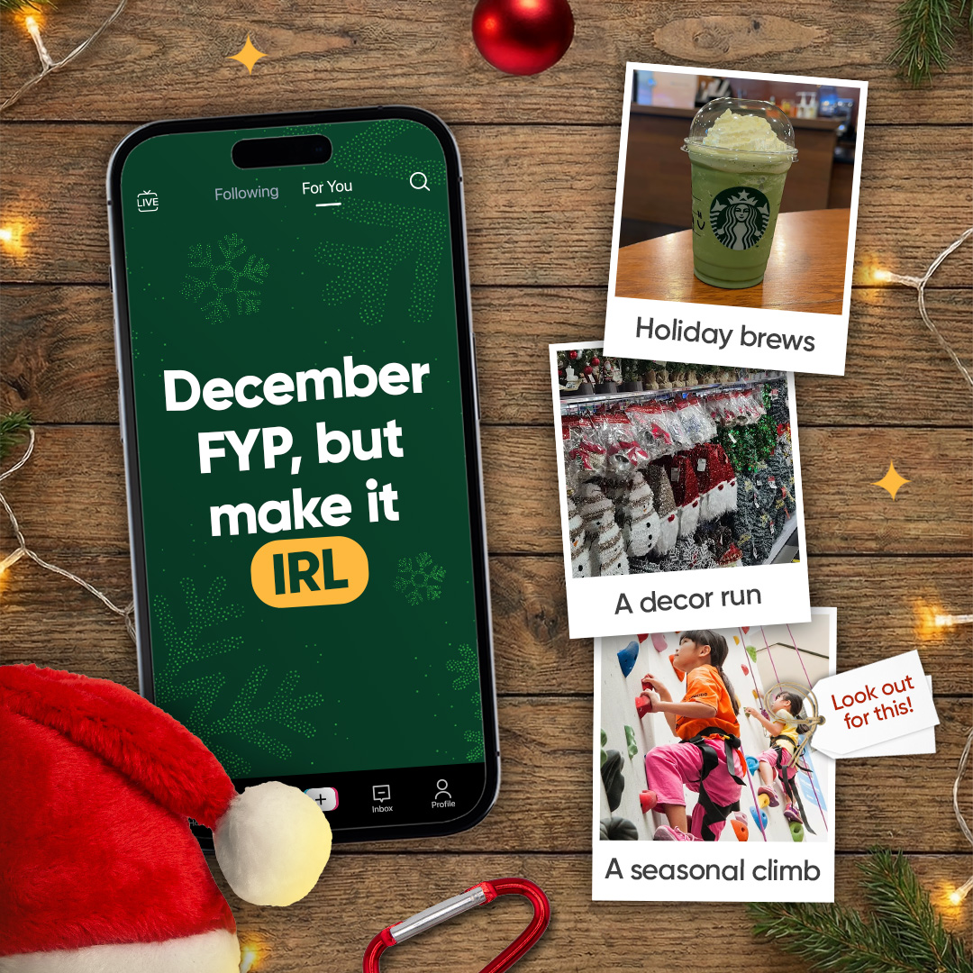 Festive atmosphere at Kallang Wave Mall during the holiday season