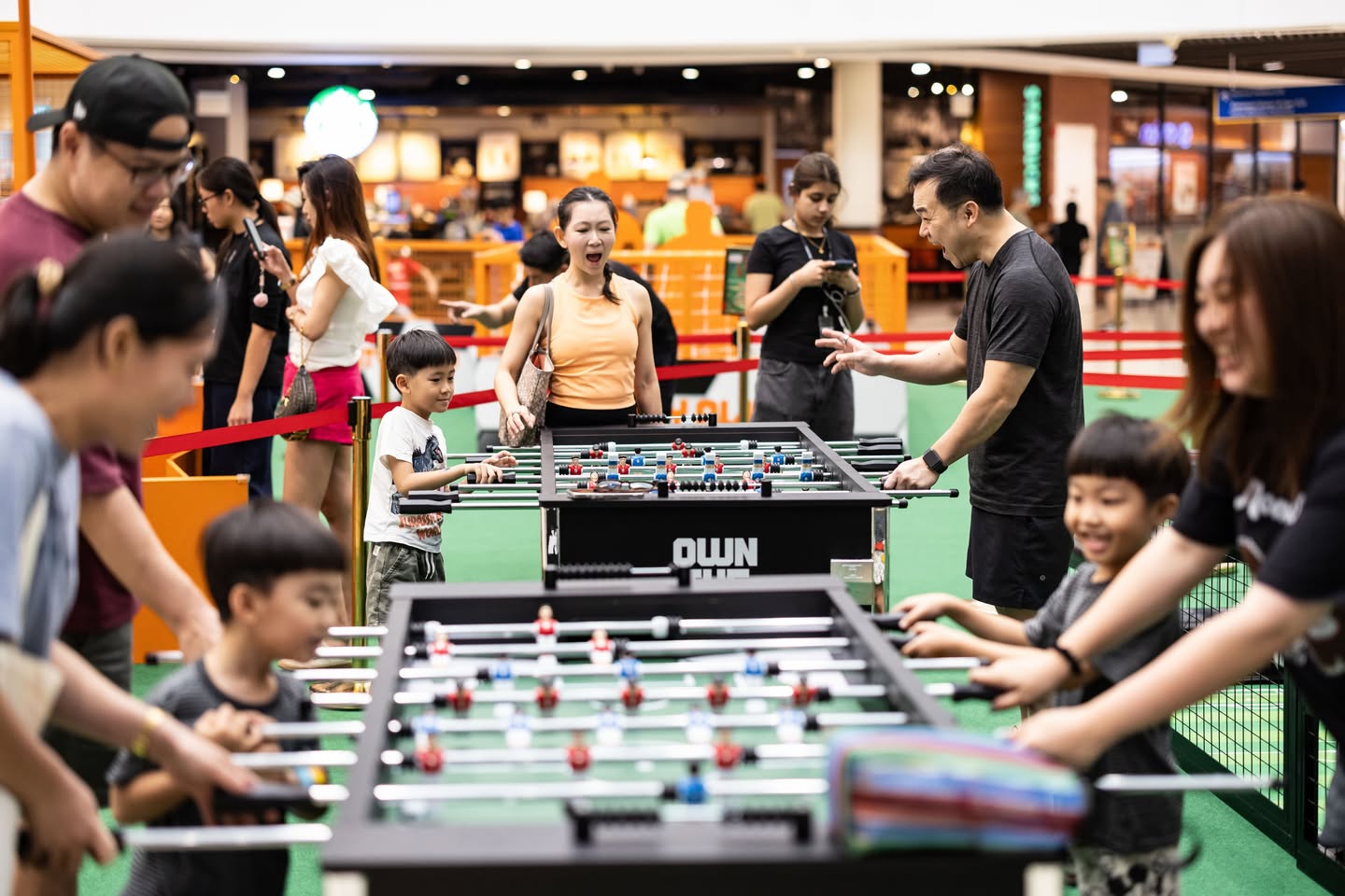Own The Pitch football challenge at Kallang Wave Mall L1 Atrium