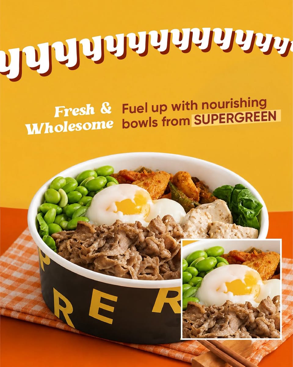 SUPERGREEN fresh and wholesome bowl