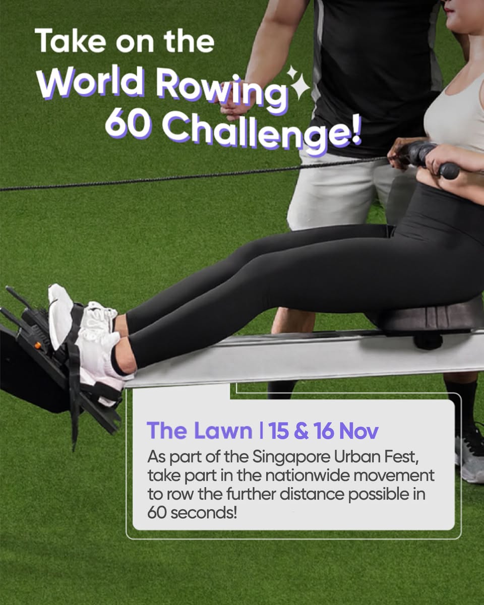 An athlete participating in the World Rowing 60 Challenge