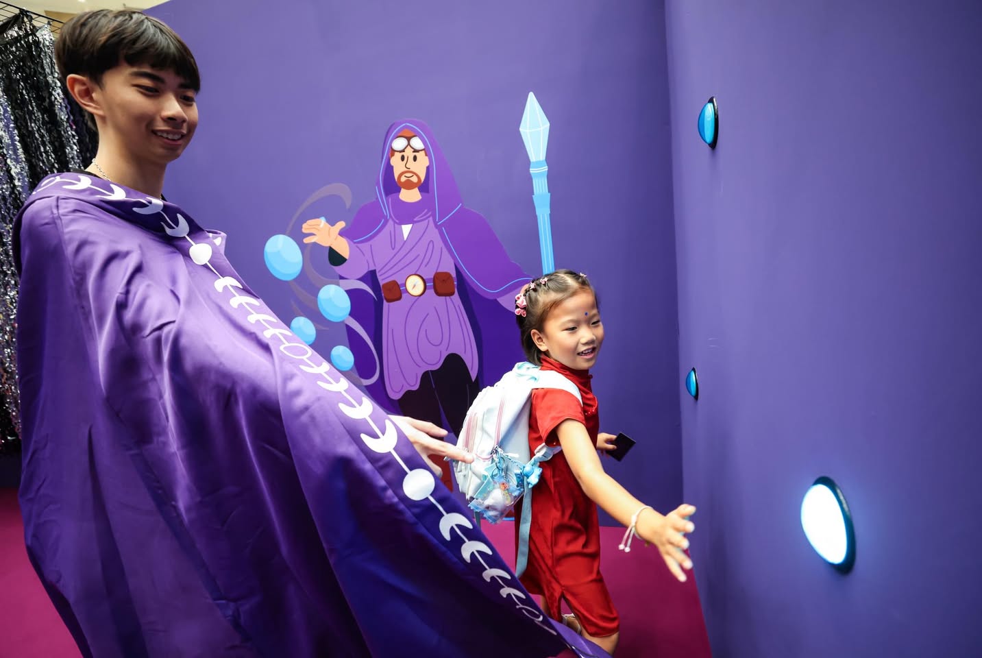 Halloween decorations at Kallang Wave Mall