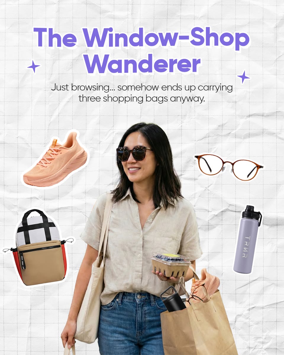 A shopper browsing through a clothing rack