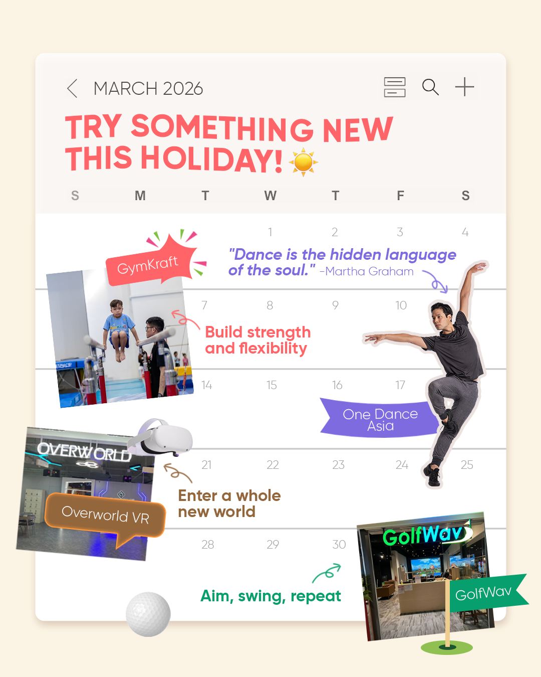 Families and students enjoying holiday activities at the mall