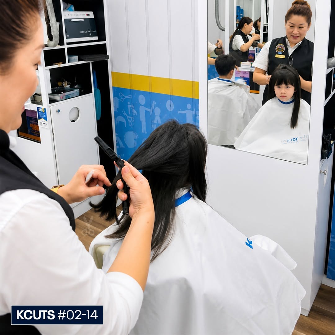 KCUTS hair salon at Kallang Wave Mall