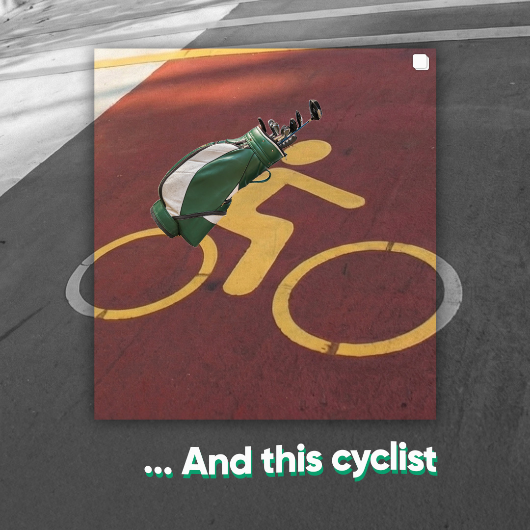 Modern indoor golf simulator screen displaying a virtual course