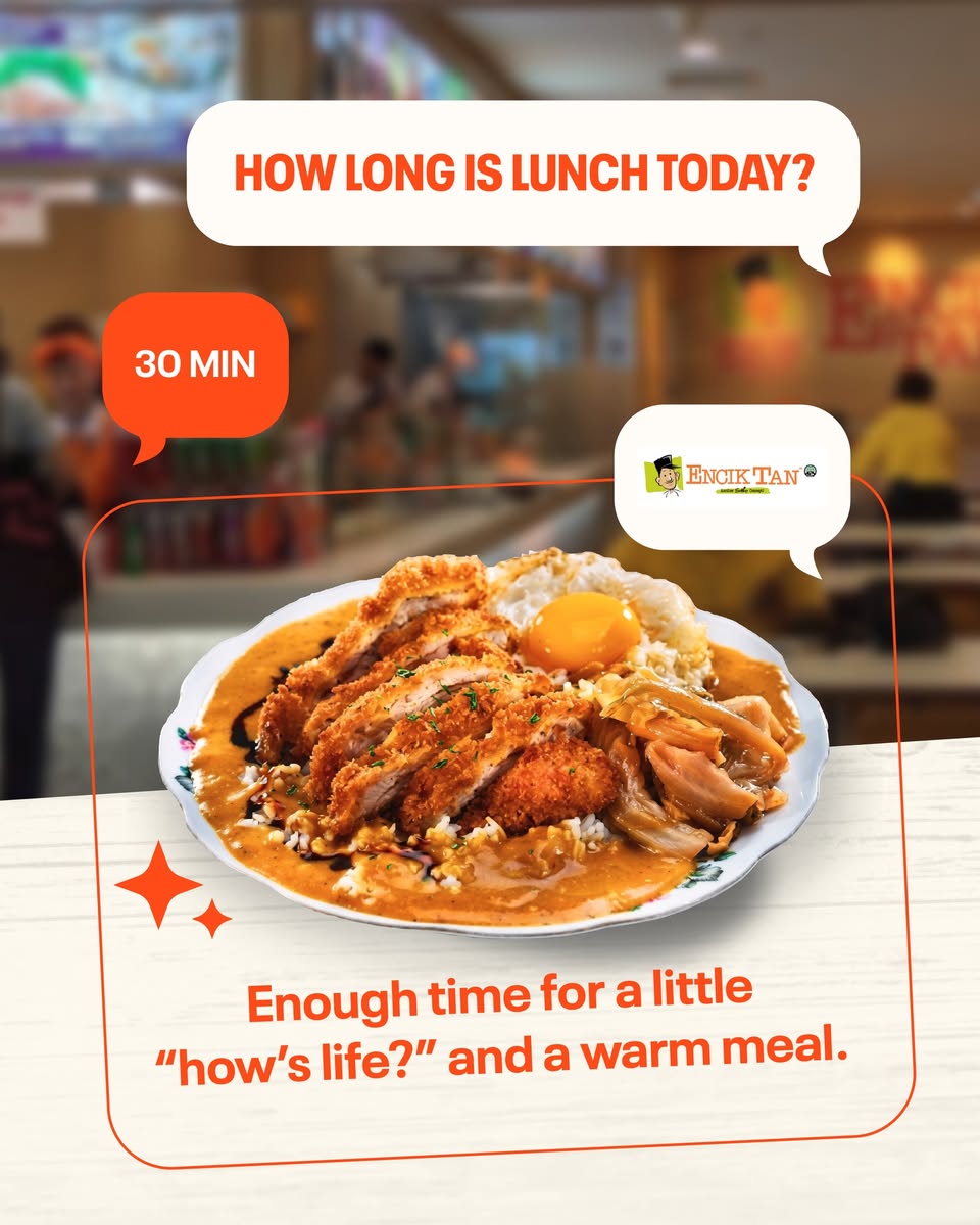 ENCIK TAN lunch at Kallang Wave Mall