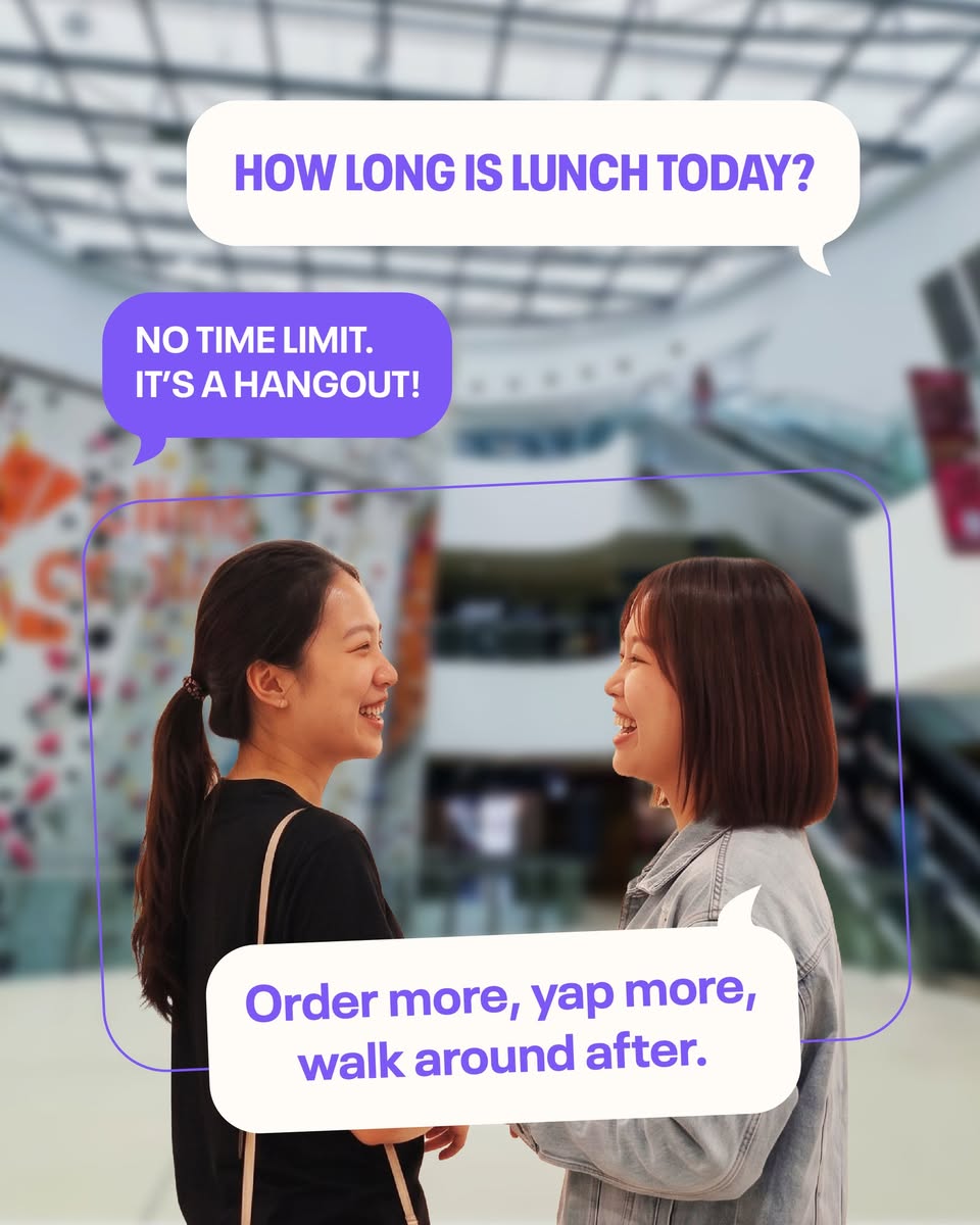 No time limit lunch at Kallang Wave Mall