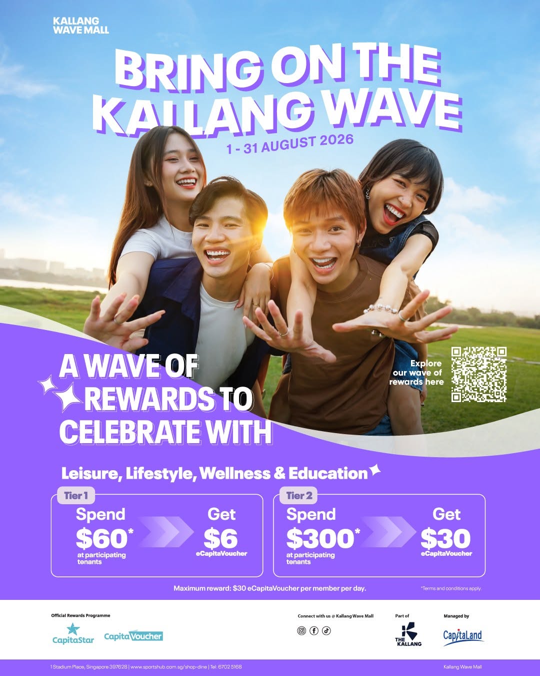 Bring On The Kallang Wave promotion at Kallang Wave Mall