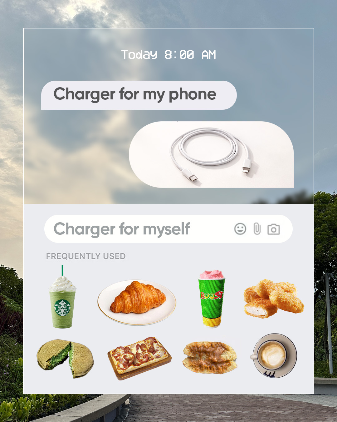 A delicious spread of coffee, juices, and snacks available at KWM