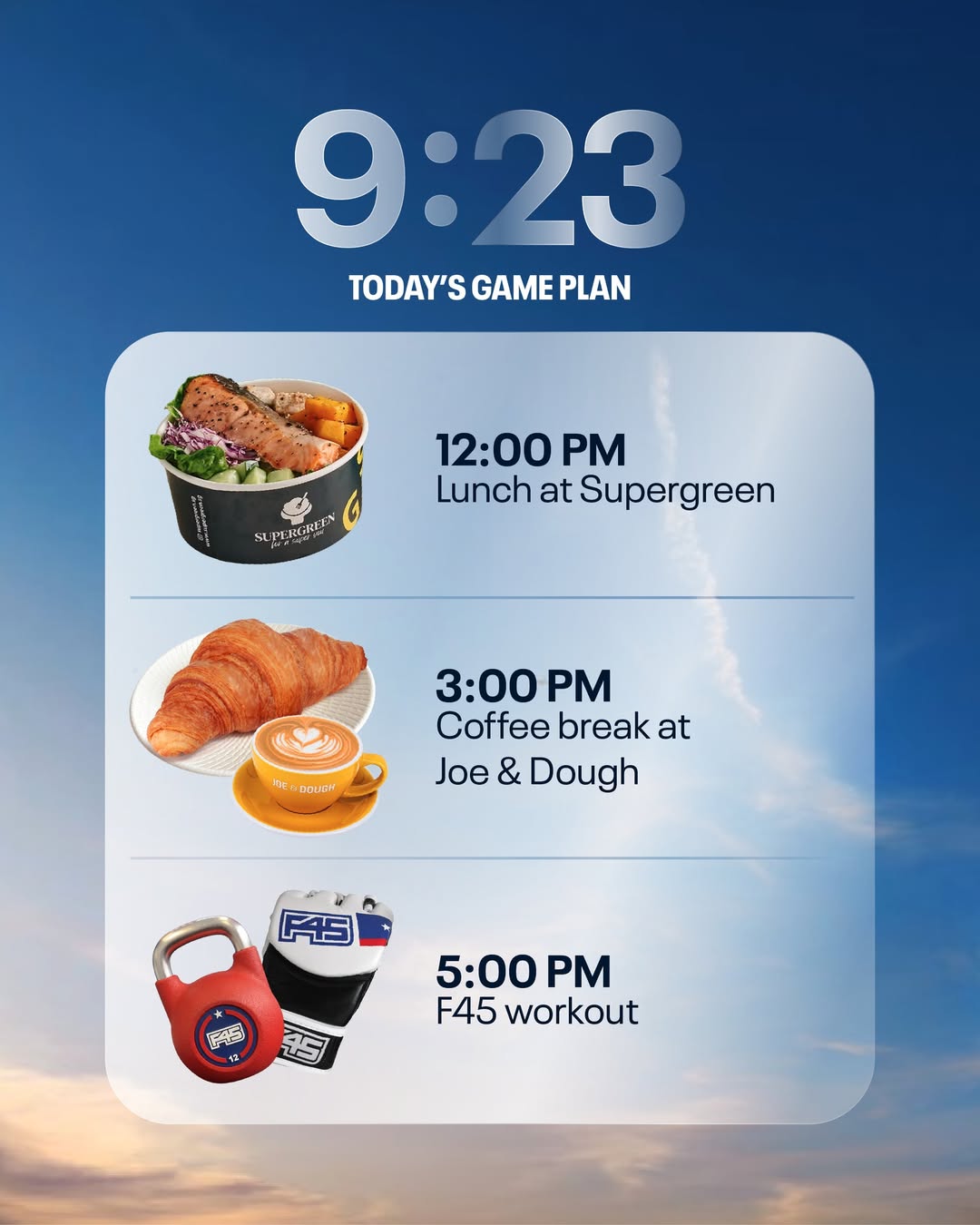 Kallang Wave Mall itinerary with Supergreen, Joe & Dough, and F45